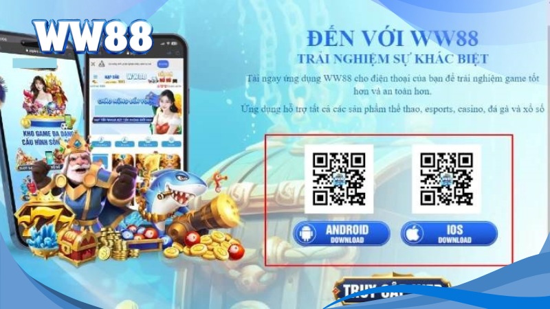 Chọn link tải app WW88